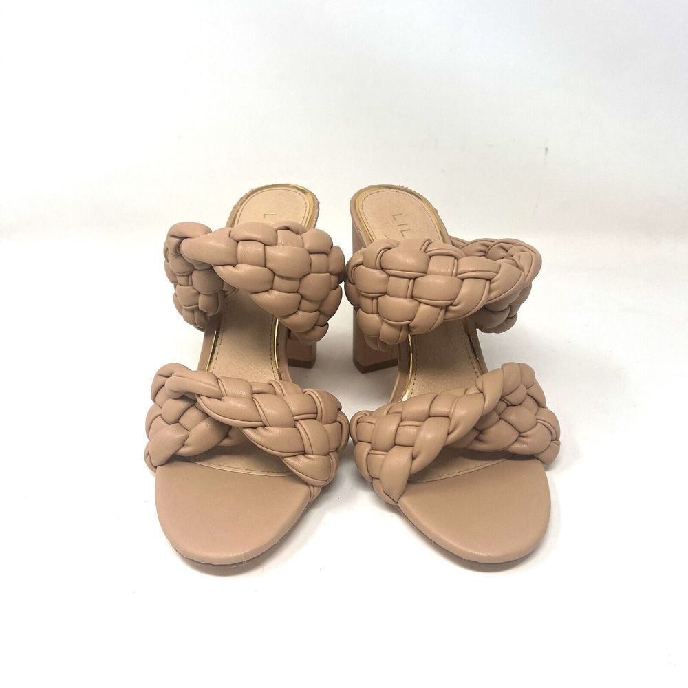 Liliana Braided Tan Women's Slip On Sandals Sz 8